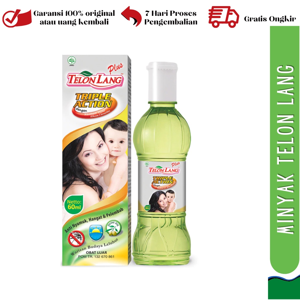 Minyak Telon Lang Plus Telon Cap Lang Anti Nyamuk 15 ml 30 ml 60 ml 100 ml 150 ml