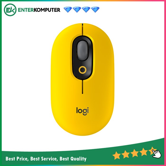 Logitech POP Mouse Wireless Mouse Customizable Emoji - Blast