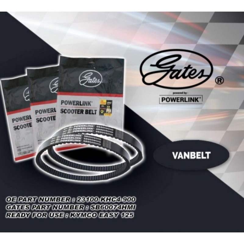 VAN BELT GATES KYMCO EASY - Kymco Easy 125