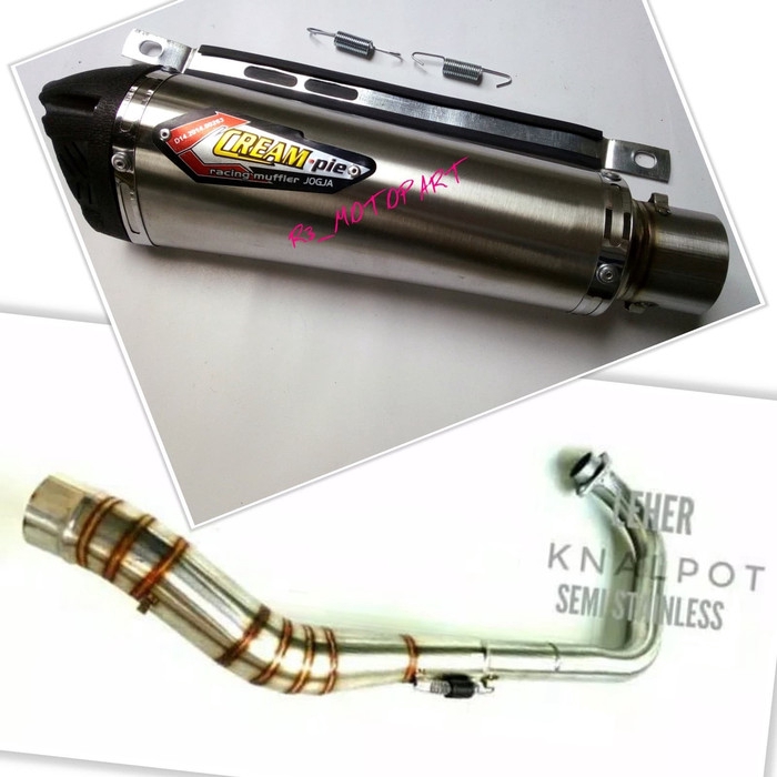Knalpot Trioval TR1 Polos Karisma/Revo 100/Absolute/Blade/New 125 Fi