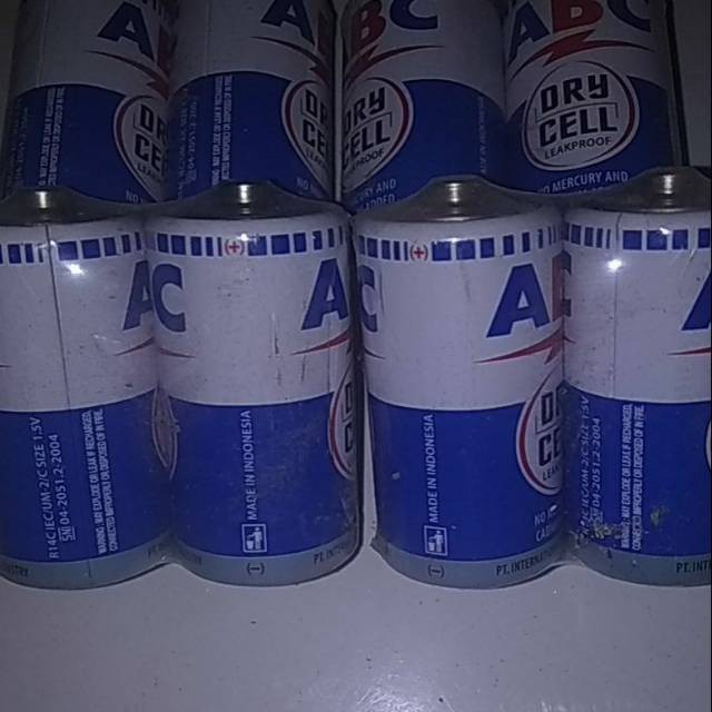 Khusus P.JAWA Batu baterai ABC R14C sedang 2pcsbatre kompor gas