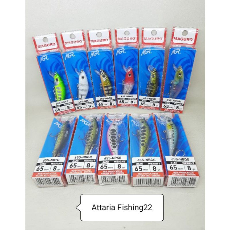 Umpan Pancing/Lure/Minnow Maguro Provocateur Natura 65s-Sinking