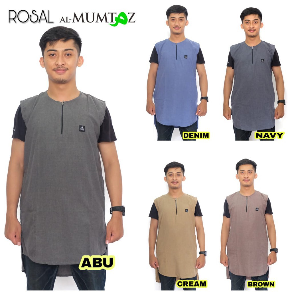 [ Termurah ] Fashion Rompi / Jubah / Atasan / Baju Cowok Pria Muslim untuk Sholat 2021 Merk AlMumtaz
