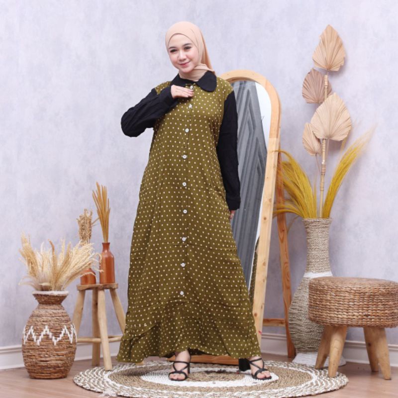 Baju Gamis Maia Dress /Glosir &amp; Eceran Ready Stok |