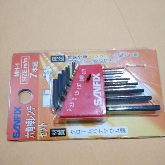 Kunci L Hex Key Mini (mm) 7 Pcs Sanfix Mh-1