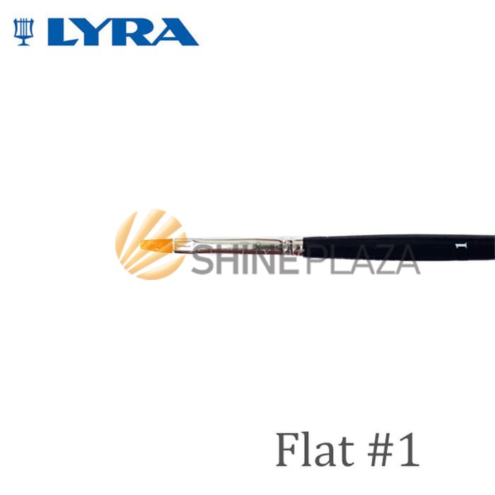 

Kuas Lukis Lyra Flat No. 1 - Kuas Lyra Datar - Taklon Art Brush Lyra