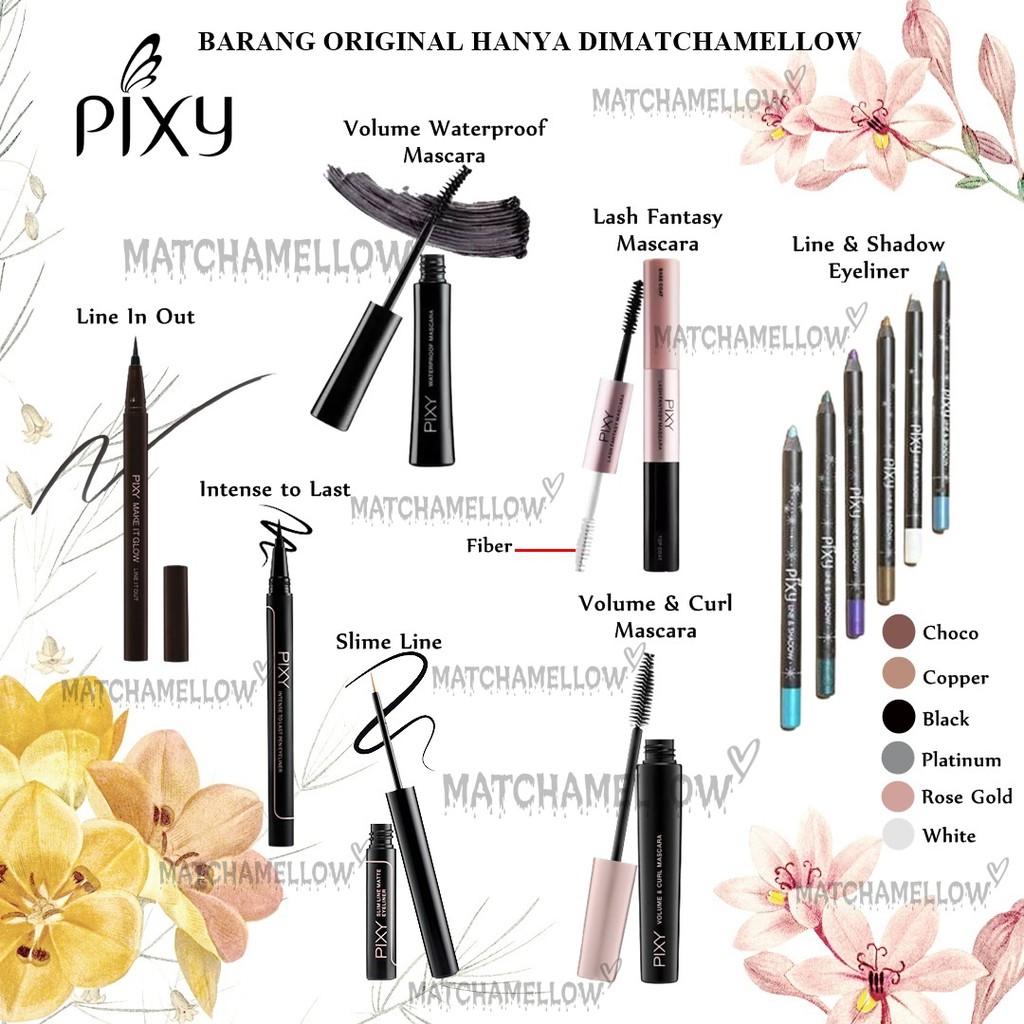 ❄️MATCHA❄️ PIXY PENSIL EYELINER MASCARA WATERPROOF - PENSIL ALIS LINE &amp; SHADOW ORIGINAL