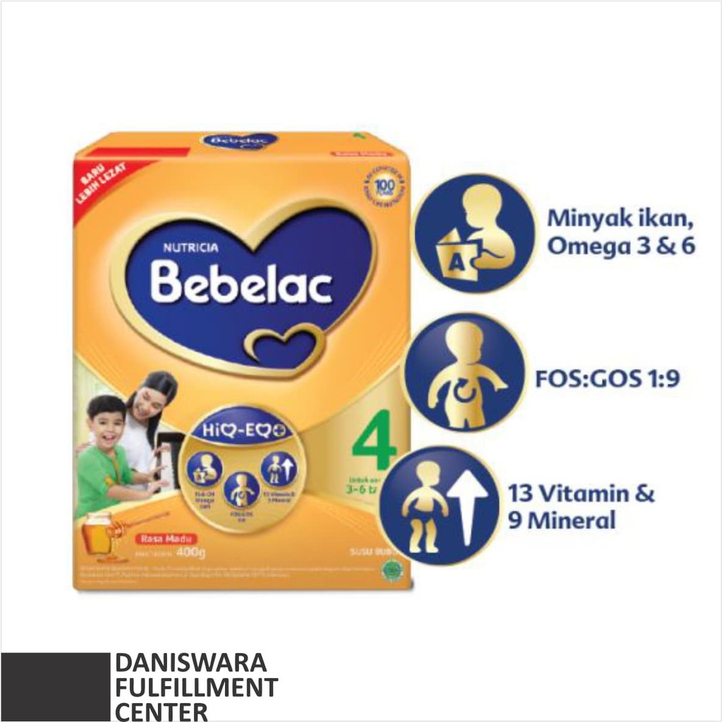 Bebelac 4 ( 3-6 Tahun ) Rasa Vanila dan Madu 400gr