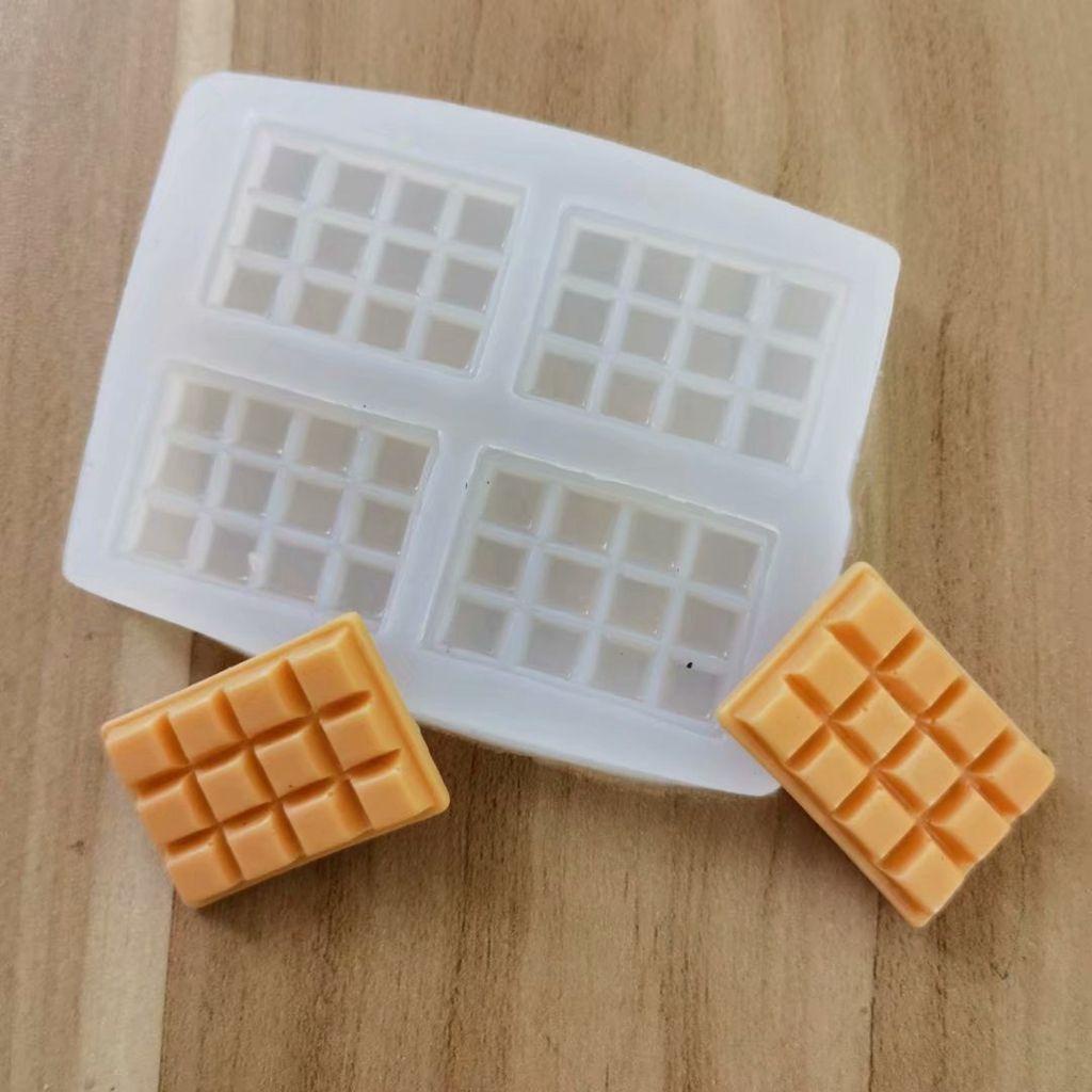 [Elegan] Cetakan Waffle Lembut Mudah Demold Kreatif Untuk Coklat, Sandwich, Wafer Kerajinan Tangan Dekor Kue Hand Made