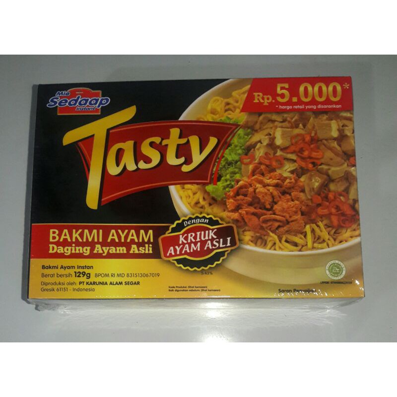 Jual Mie Sedap Tasty Bakmi Ayam 129 Gram Shopee Indonesia