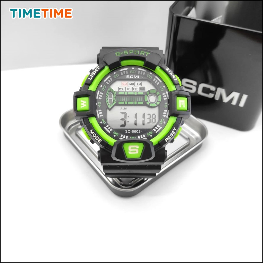 Jam Tangan Sport Digital Unisex Pria Wanita BEST SELLER Free Baterai dan Kotak Jam Metal 6602