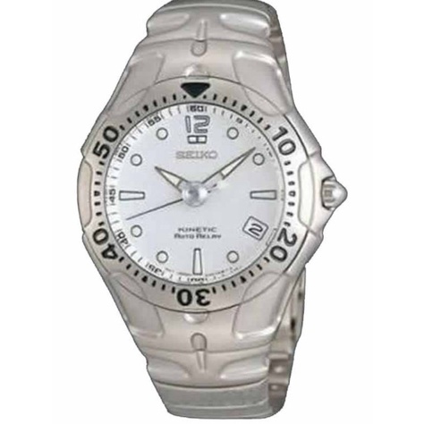 Seiko SMA117 Kinetic Auto Relay Full Silver