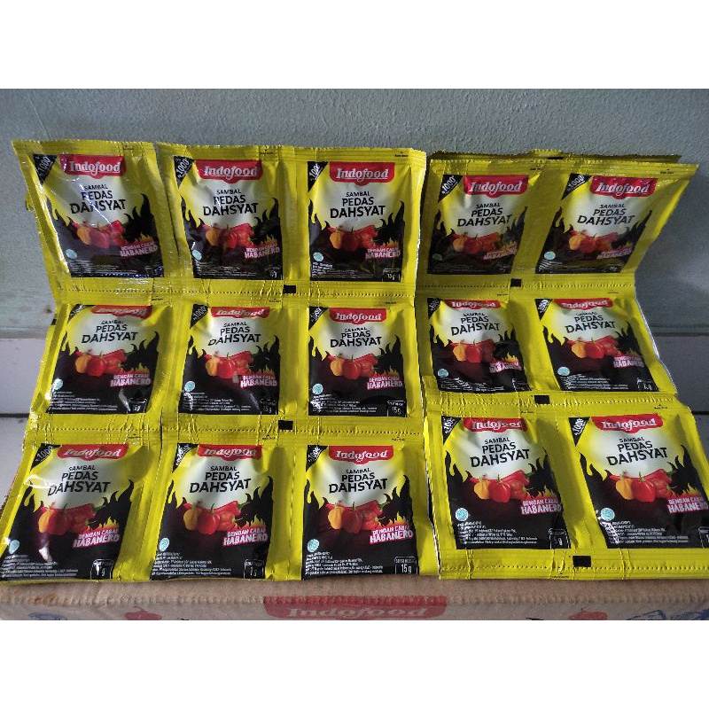 

Saos Sambal Pedas Dahsyat Indofood Rcg 15gr - Berhadiah Menarik - Saus - Sauce