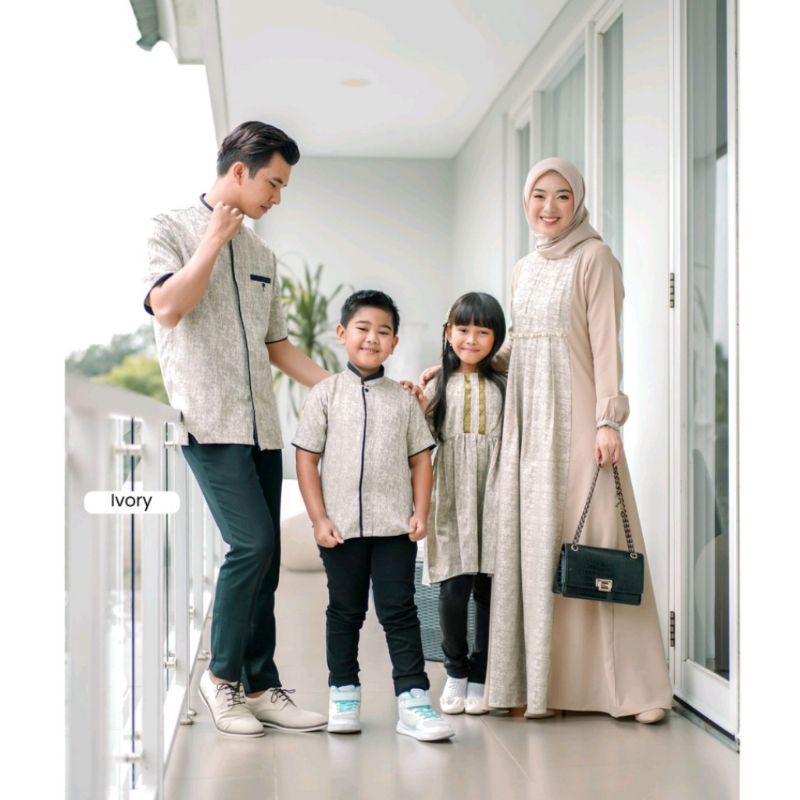 NAJMA ABAYA PAYET Ivory dress by BBC Collection size S (Ready dress dewasa saja)