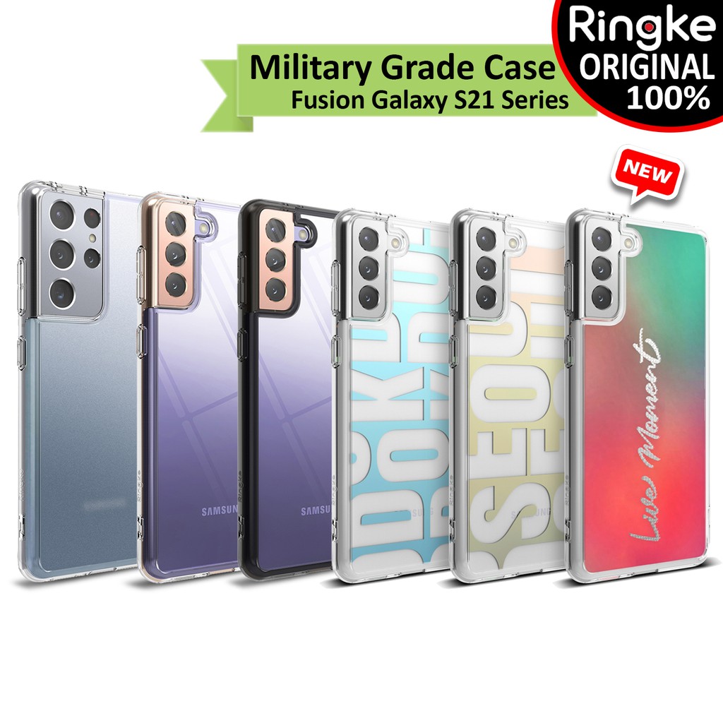 Case Samsung Galaxy S21 Ultra S21 Plus Ringke Fusion Casing Anti Crack