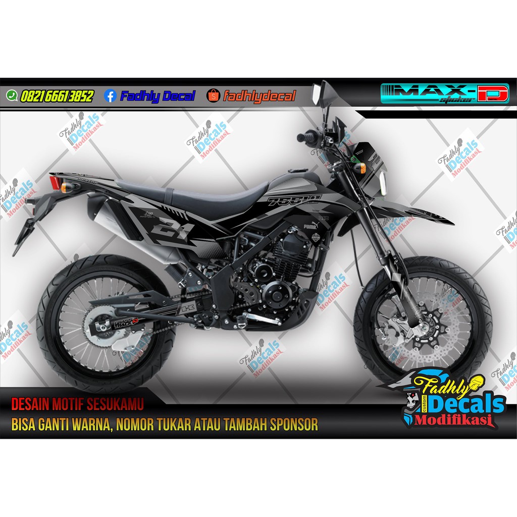 Jual PROMO Decal Dtracker Stiker Sticker Grey Abu Hitam Elegan Fullbody Indonesia Shopee Indonesia