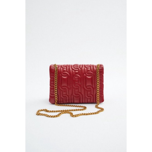 SALE Sling bag/ Tas Selempang kecil Zara warna maroon original store Zara Jastip Diskon