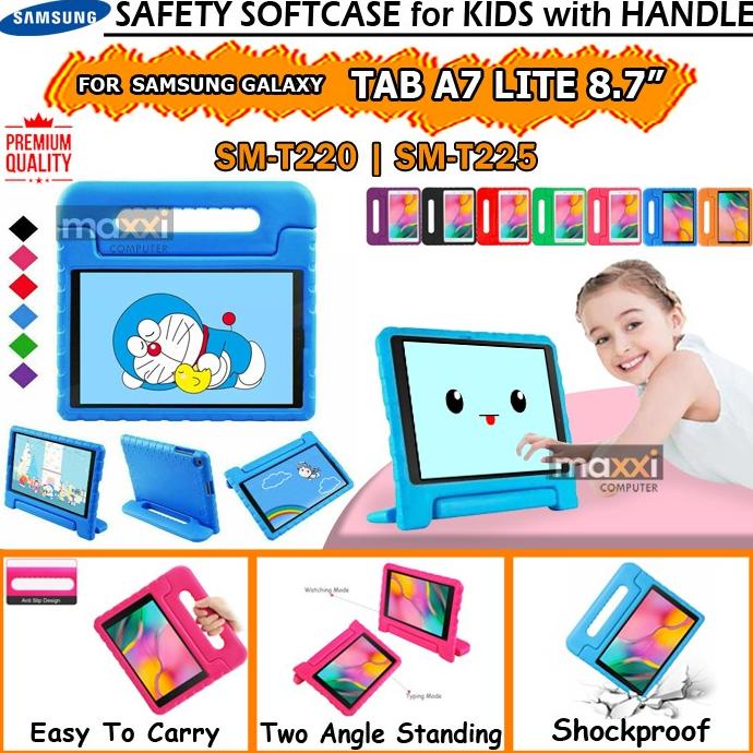 Samsung Tab A7 Lite 8.7 Kid Case Cover Kesing Silikon Untuk Anak Kecil