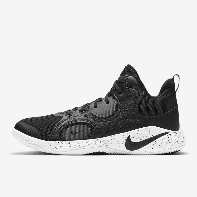 Sepatu Basket Nike Original Fly By MID 2 - Black/White Anthracite CU3503-004