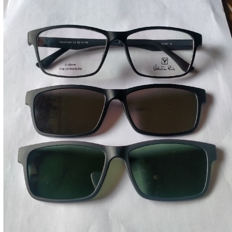Kacamata Original Valentino Rudy CP-585 Kacamata Ori Clip On Polarized