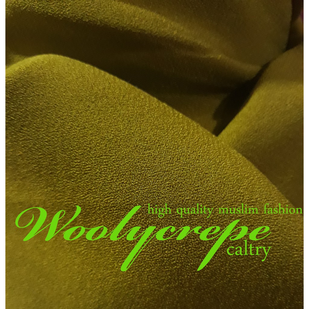 KAIN WOLLYCREPE METERAN (HARGA PER 1 METER)