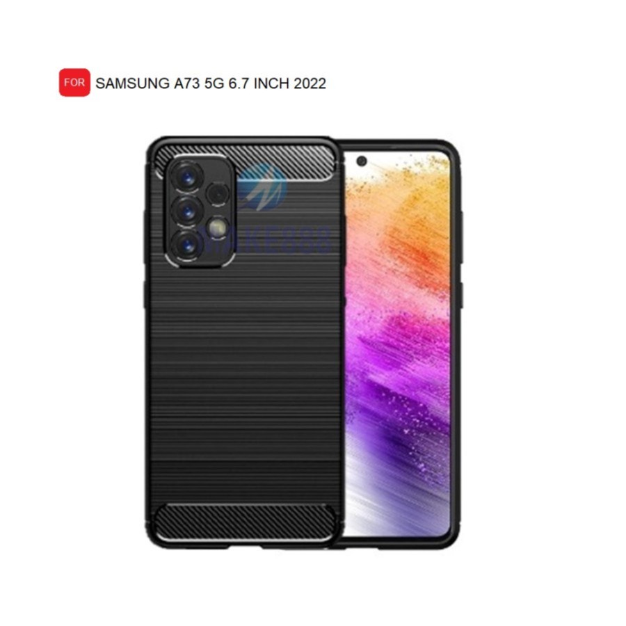 Softcase Samsung A33 5G A53 5G A73 5G Case Slim Fit Ipaky Carbon
