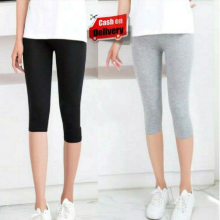 LEGGING 3/4 standard fit L , XL Termurah Bisa  Grab , Gosend , Instan . dan Bisa ( Bayar di Tempat )