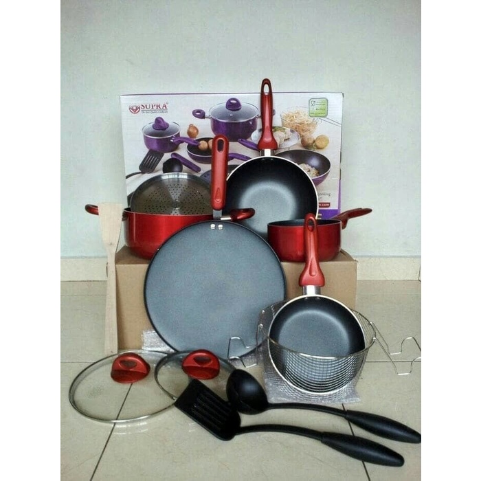 Panci Set Supra 12 Pcs - Supra Rosemary Premium Cookware Set