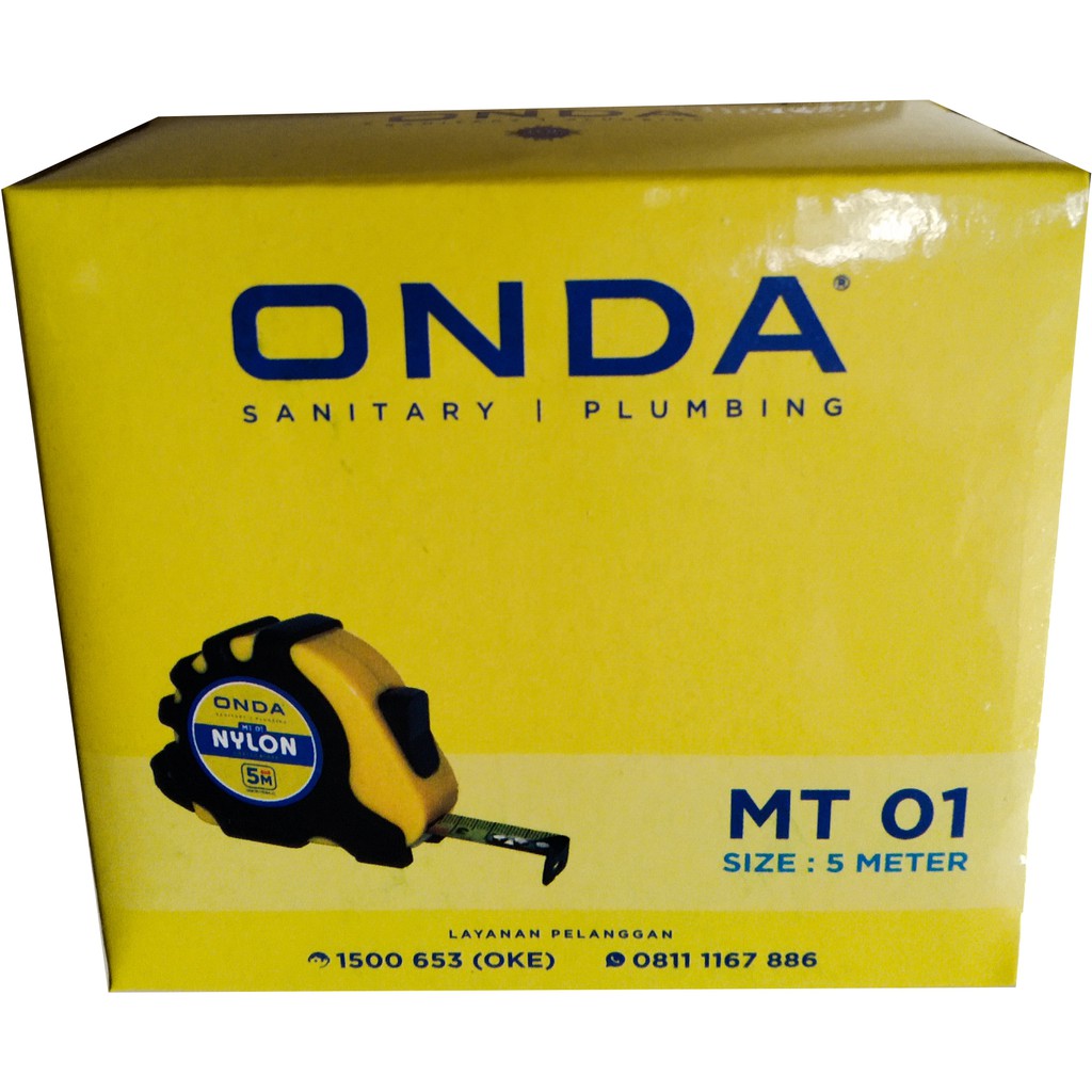 ONDA MT 01 Measuring Tape Meteran 5 Meter Alat Ukur 5m