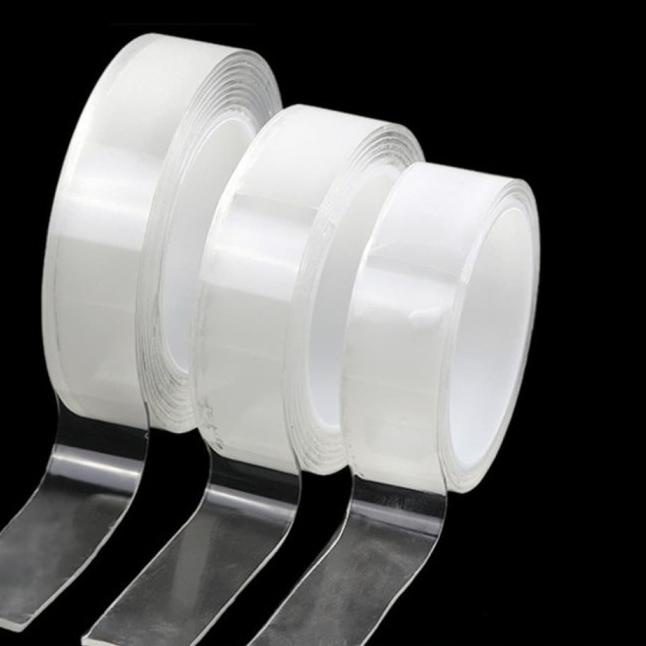 

☊ Double Tape Nano Magic Tape Isolasi 2 Sisi Bening - [2mm x 5meter] ♢