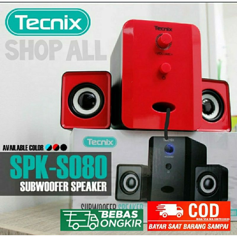 Promo speaker TEXNIC SPK-S080 subwooper gaming extra BASS