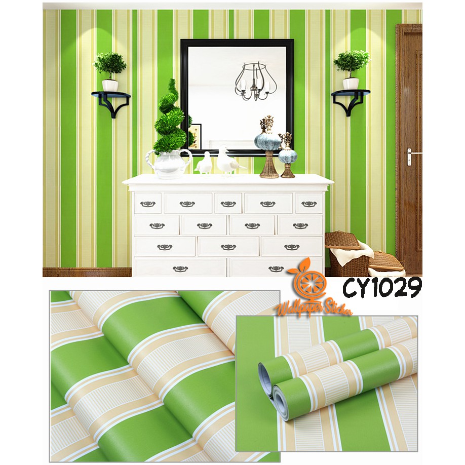 Wallpaper Dinding Walpaper Stiker wallpaper 3D Wallpaper motif salur HIGH QUALITY  ukuran 45cm X 9meter