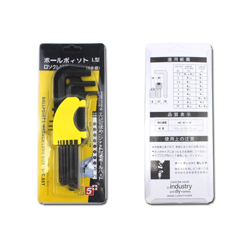 Kunci Pas Allen-Hex Ball-Hexagon Torx-Head Adjustable