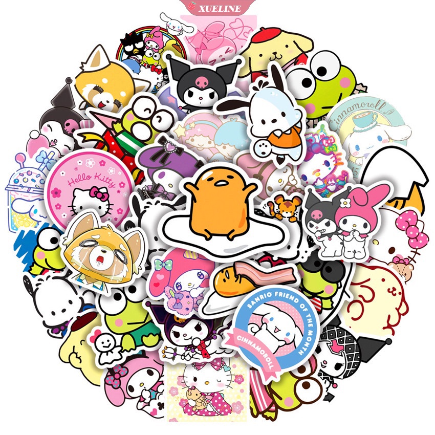 [Warna Acak] 1Pc Stiker Lucu |X|