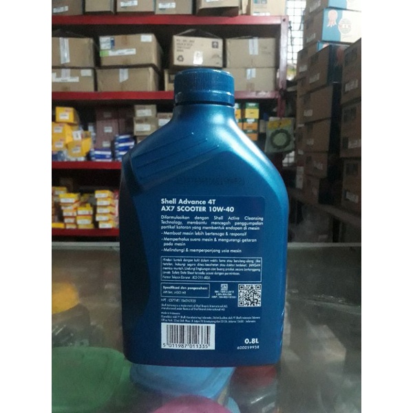 Oli Shell Advance AX7 Matic 10W/40 0.8L