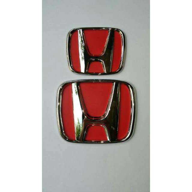 Emblem Logo Depan Belakang H HONDA BRIO Merah Kualitas