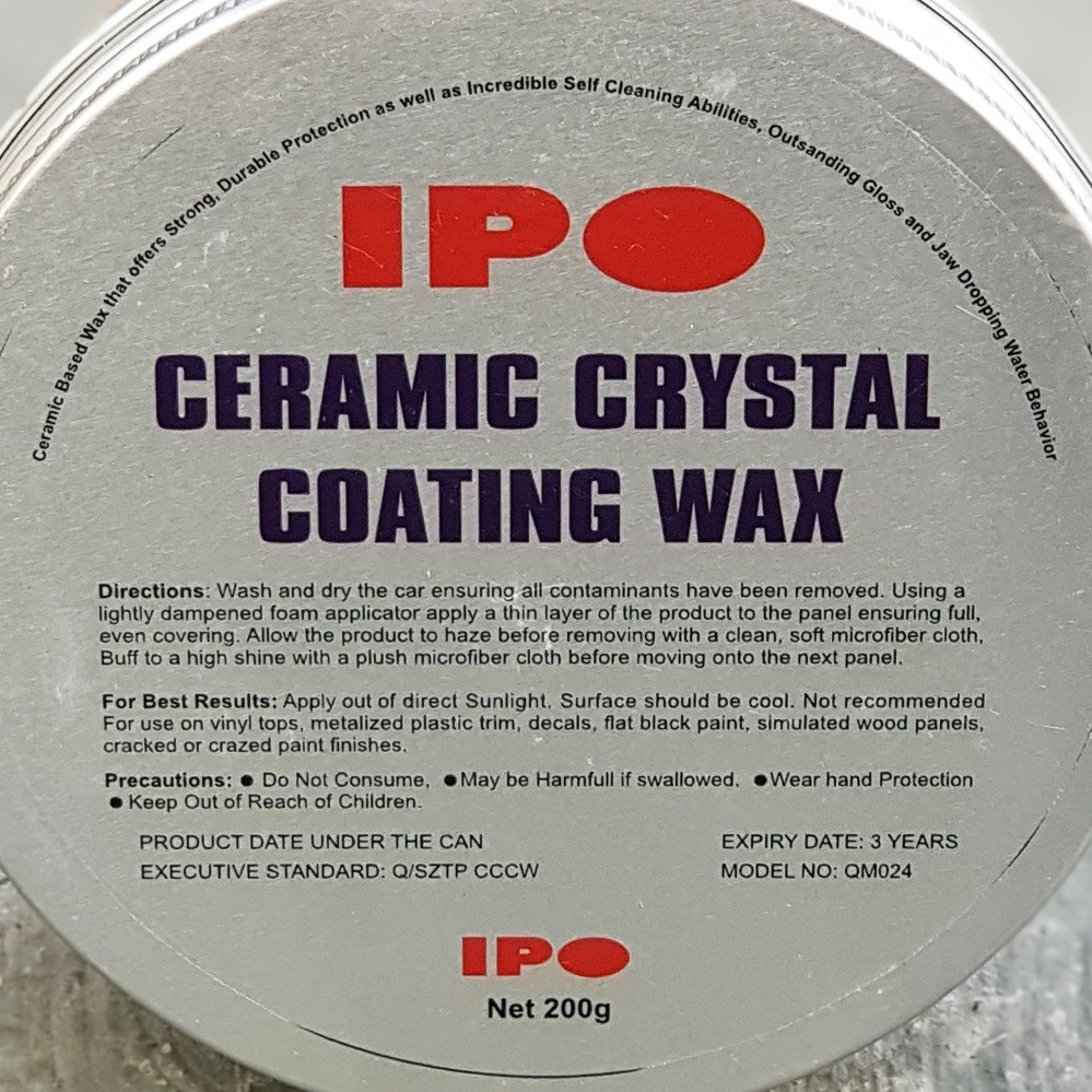 IPO Ceramic Crystal Coating Wax 200 Gr Coating Pasta MURAH