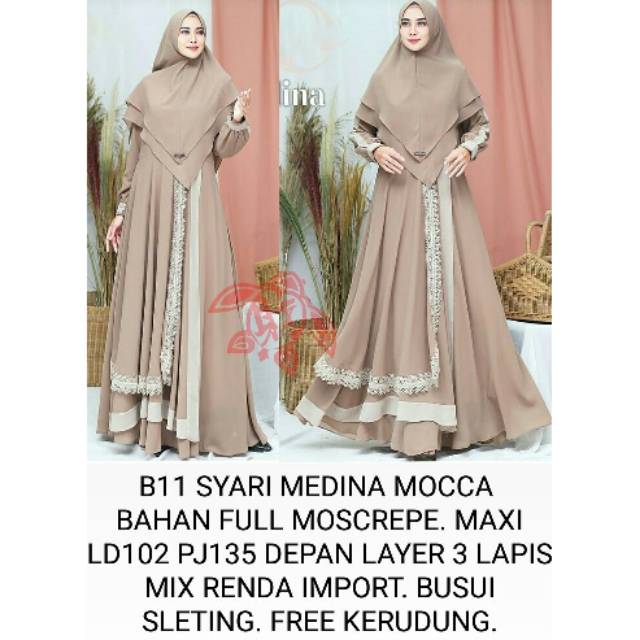 Syari medina/gamis medina