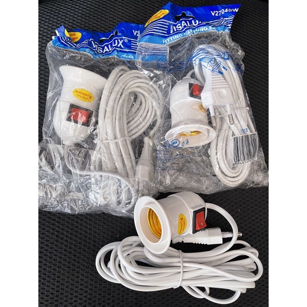 fitting gantung plus saklar dan kabel /fitting gantung visalux