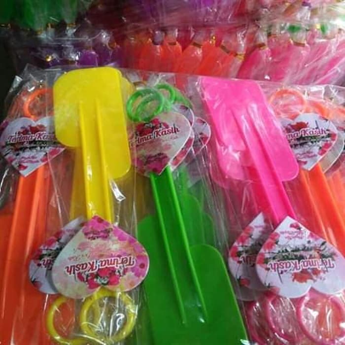 Sovenir pernikahan Murah Sodet plastik Solet Spatula plastik 100 pcs kemasan plastik Souvenir pernik