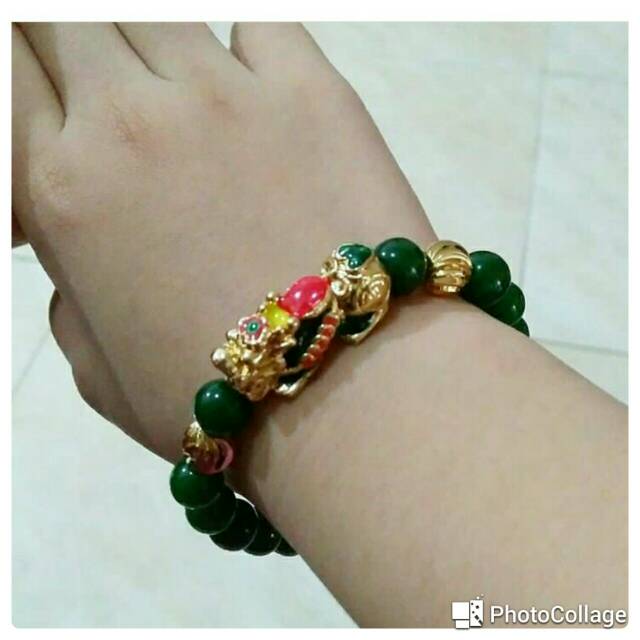 gelang pixiu giok warna