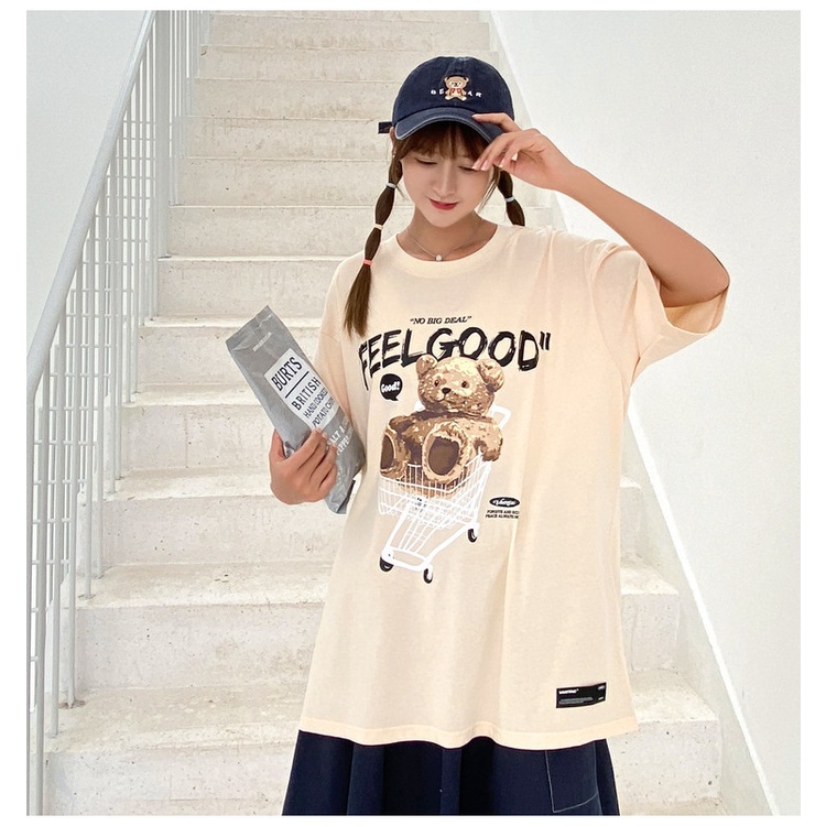 GSC - FEEL GOOD Kaos Oversize Wanita Terbaru