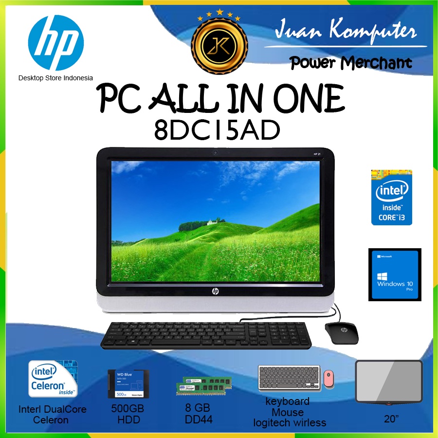 Jual Komputer All In One Hp Intel Core I3 4170t 4gb 500gb Windows 10 Indonesiashopee Indonesia 2750