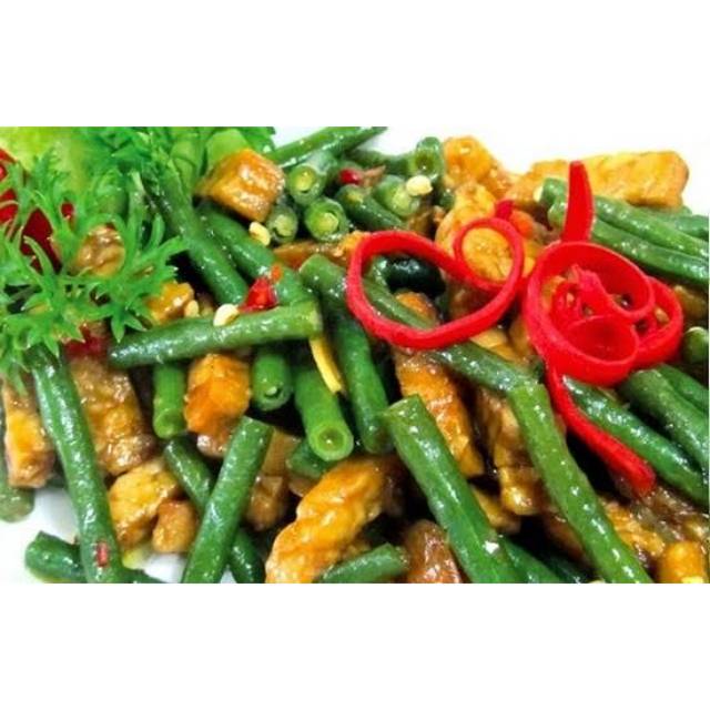 

Oseng tempe kacang panjang
