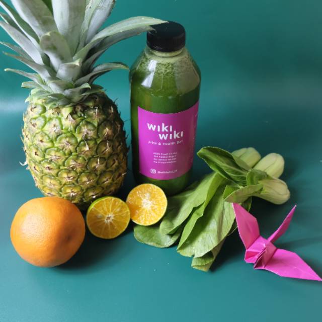 

Wiki Nourish - Mix Juice Pakchoy Orange Pineapple - Jus Pakchoy Jeruk Nanas
