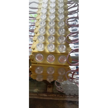LED 3 mata , 24volt kuning