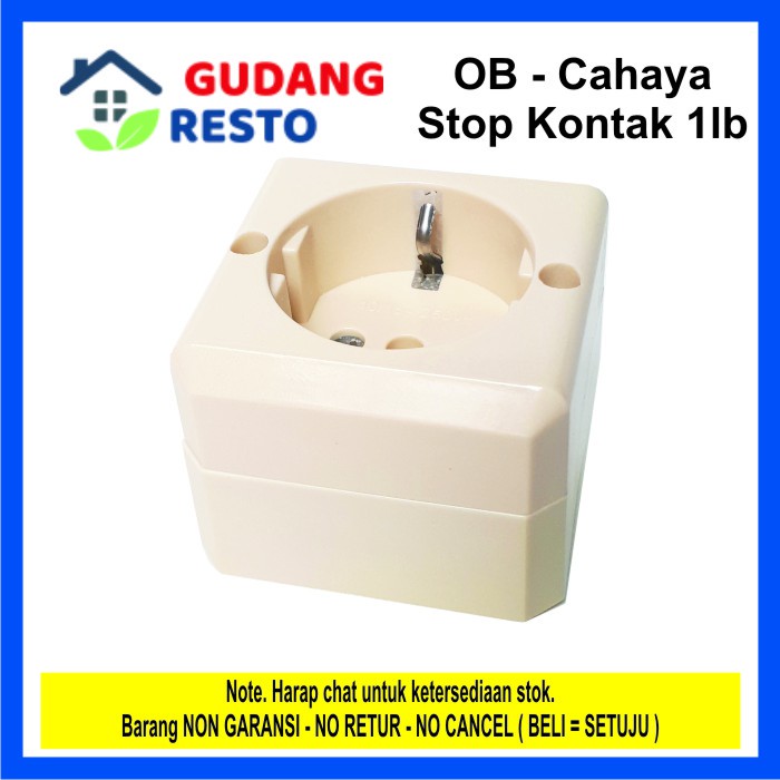 Stop Kontak LISTRIK / Colokan OB / Outbow Cahaya 1 lb / LUBANG SC 721 / SC 204 BAGUS HEMAT MURAH KUAT SC721 SC204 DINDING TEMPEL GANTUNG