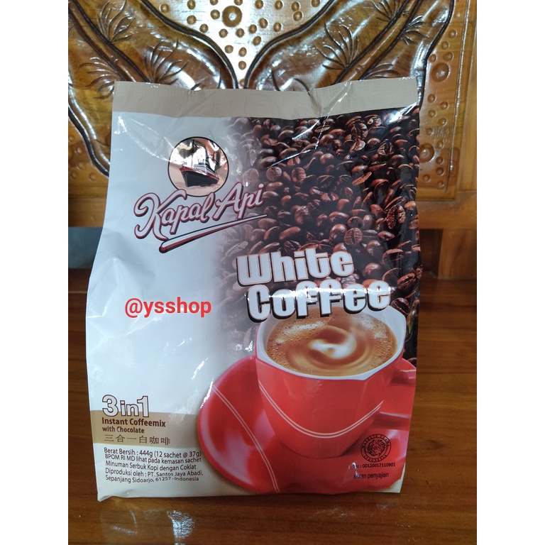 

Kapal Api White Coffee bag 3in1 isi 12 sachet x 37 gram