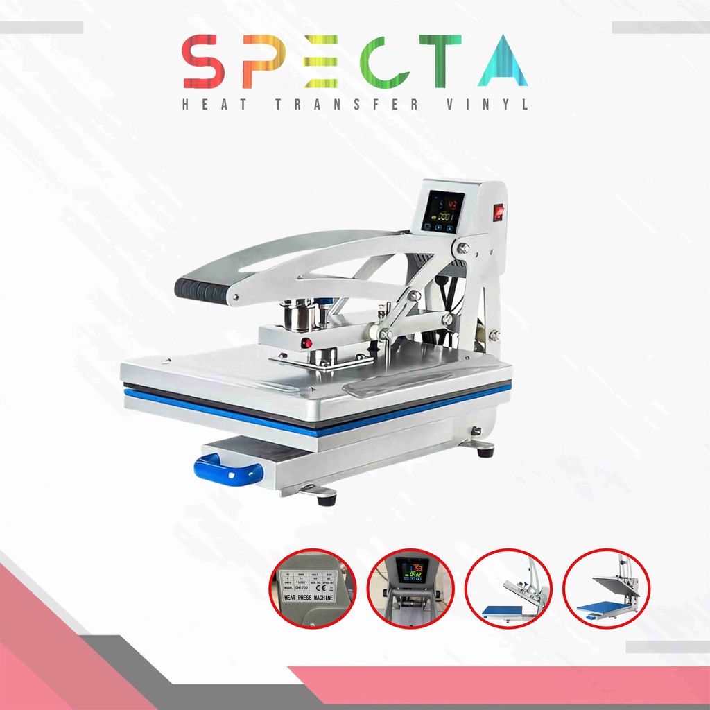 SPECTA MESIN HEAT PRESS 4050 AUTOMATIC LIFTING SLIDING | HEAT PRESS DIGITAL TSHIRT JACKET HOODIE