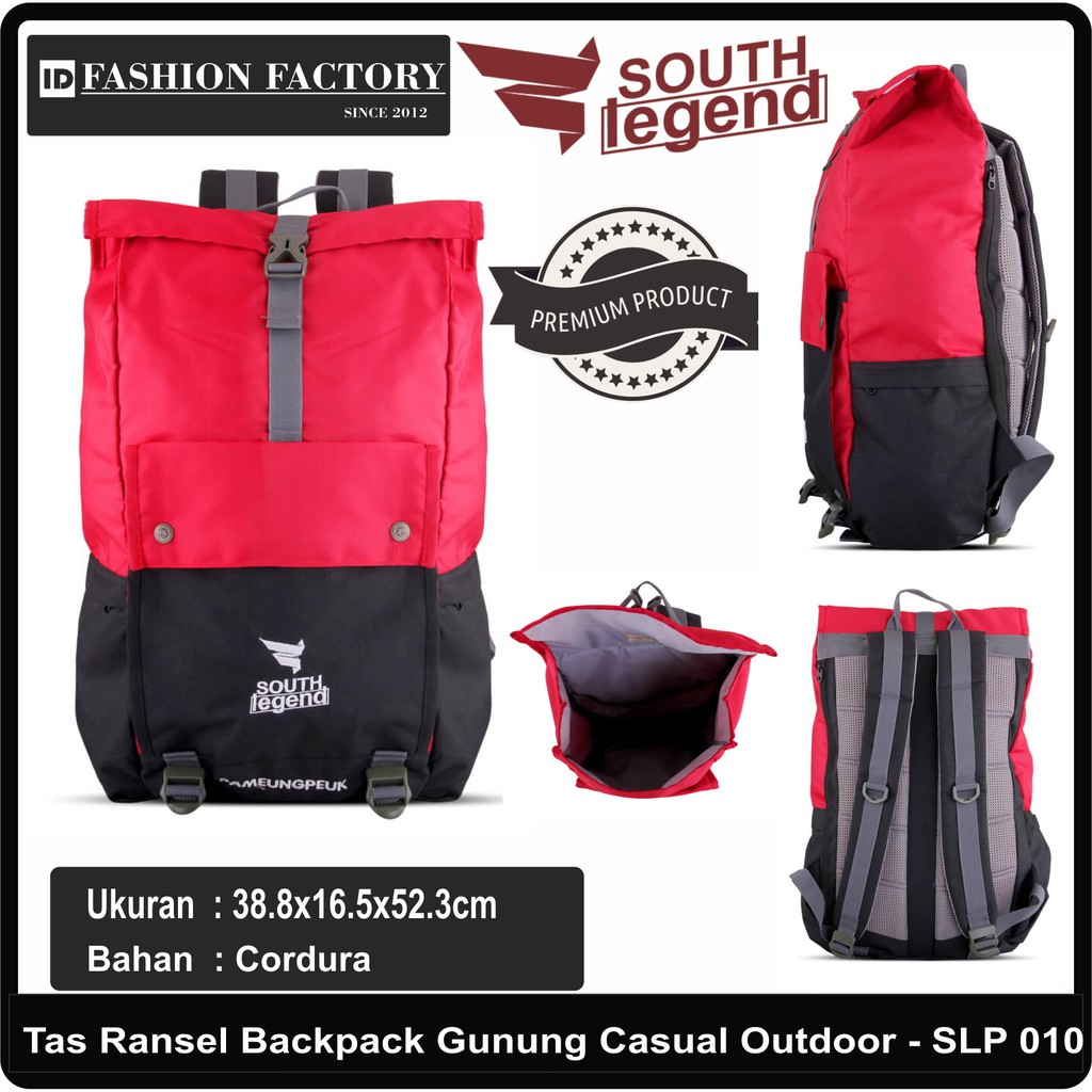 (PREMIUM BAG) Tas Ransel Backpack Gunung Casual Outdoor Original South Legend [SLP010]